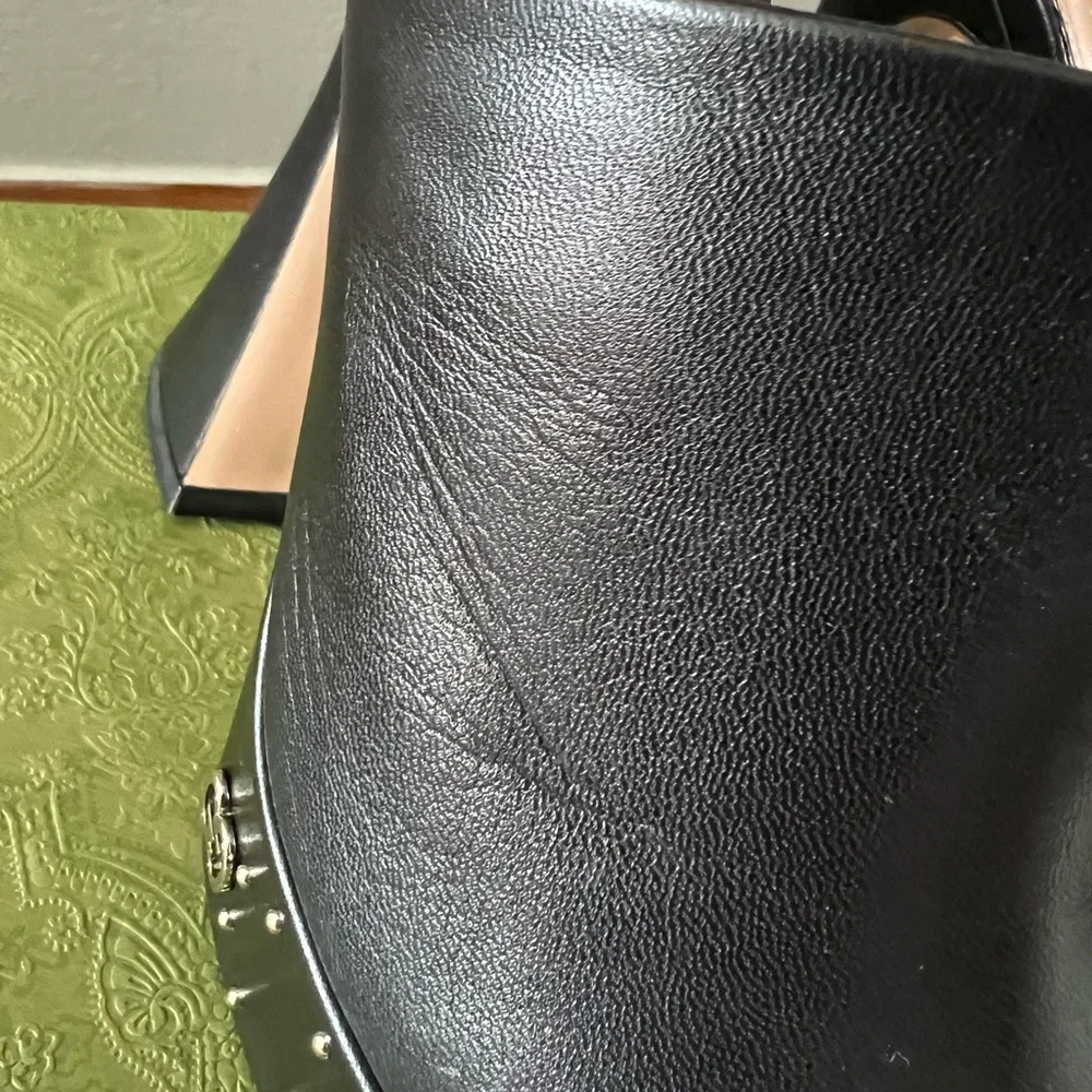 Gucci black platform mules with silver logos - Picture 5 of 15